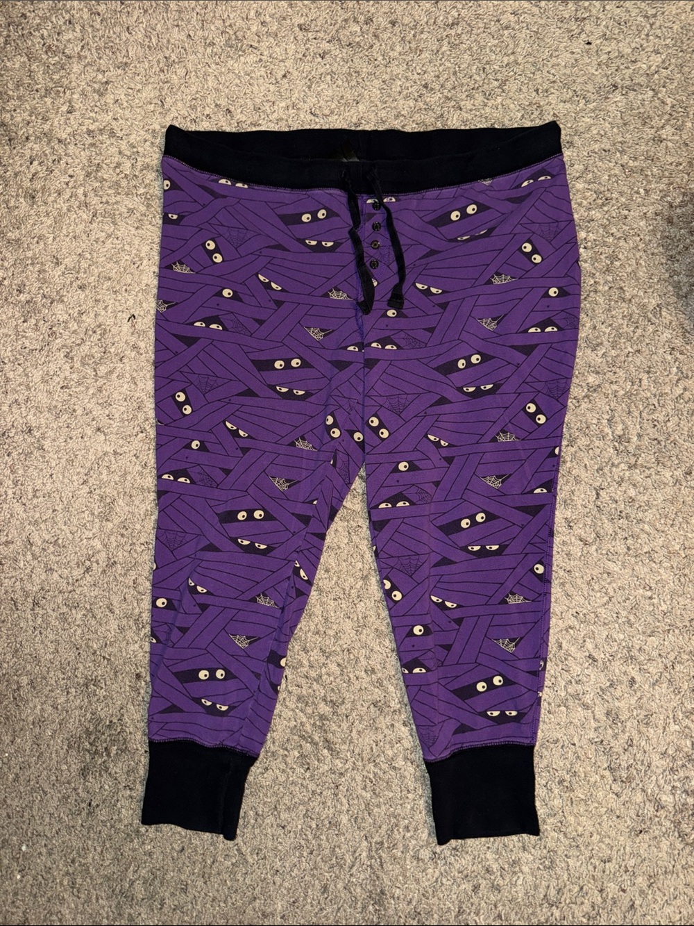 🖤torrid Purple Mummy Eyes Pajama Joggers size 3X🖤